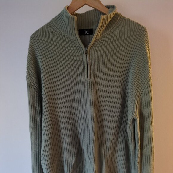 ribbed quarter zip sweater - Picture 1 of 1